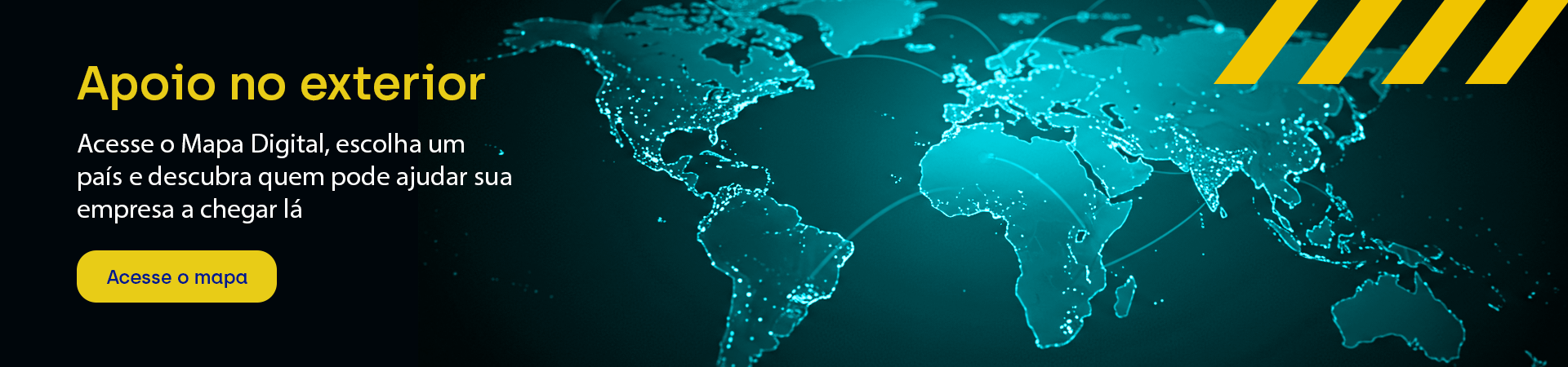 Imagem de mapa digital dos continentes-Consiga apoio no exterior para sua empresa